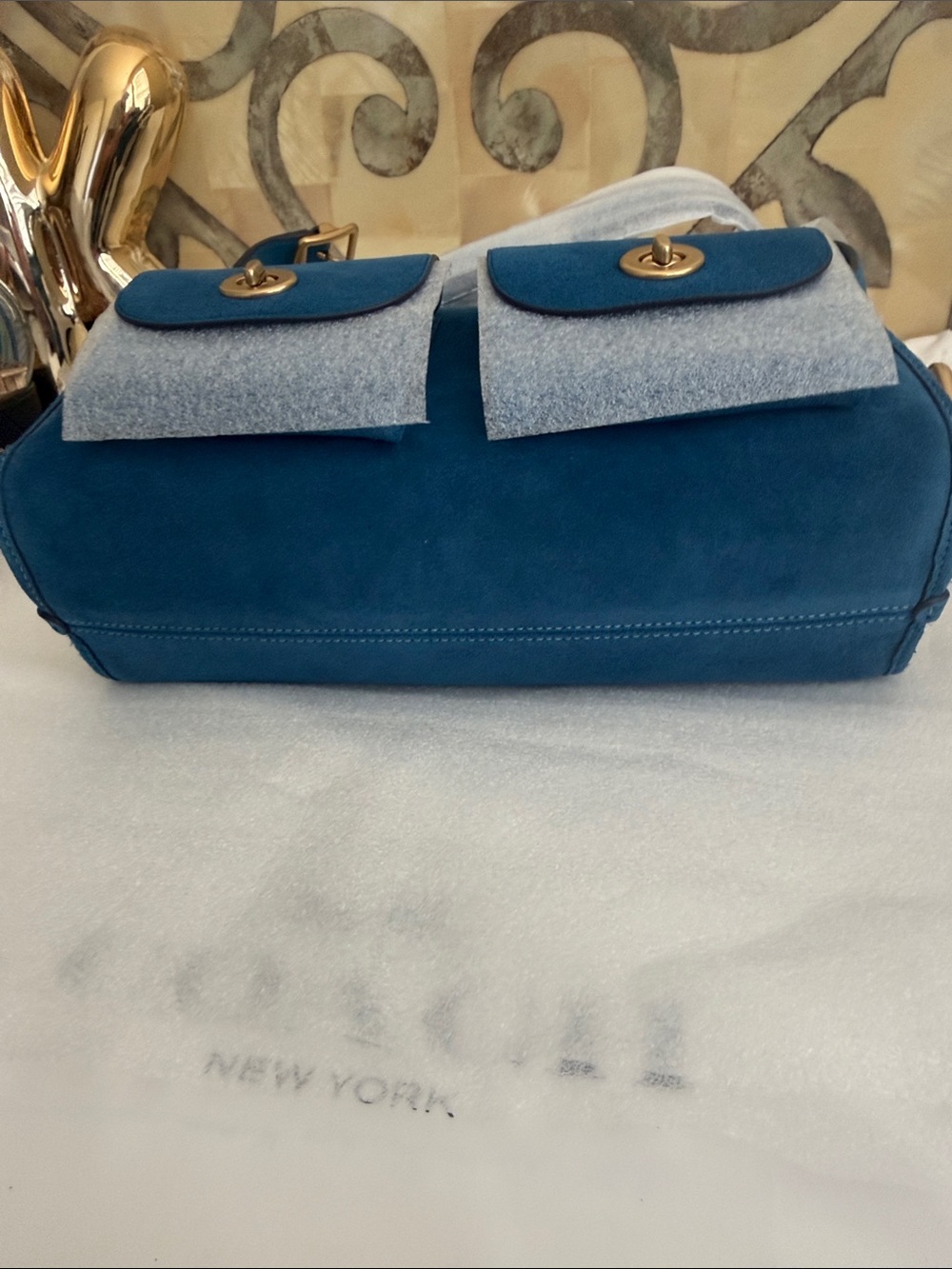 Coach Bluejay Turnlock Haversack Bag 27 - Picture 3 of 14